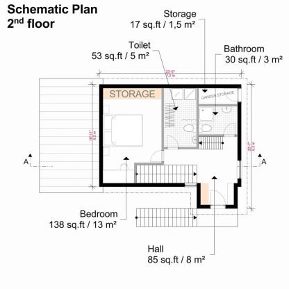 Planos de casa en pendiente Angel - Imagen 2