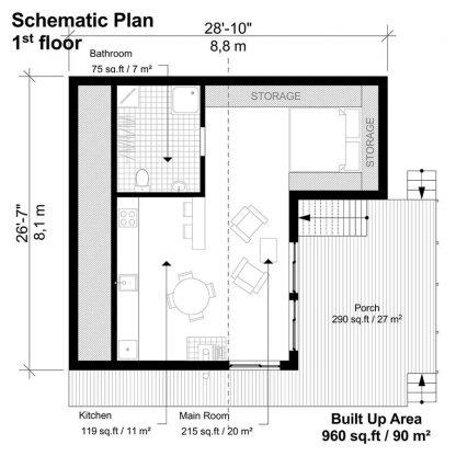 Planos de a frame casa Emma - Imagen 3