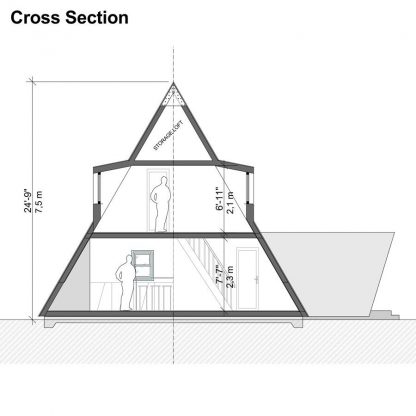 Planos de casa A-frame Evelyn - Imagen 7