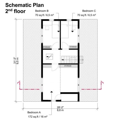 Planos de casa A-frame Evelyn - Imagen 4