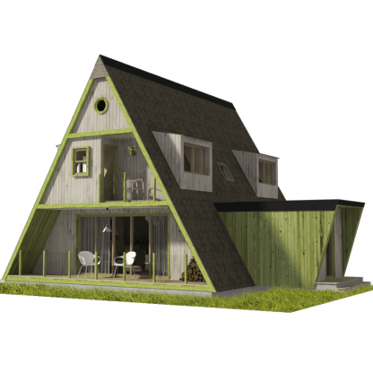 Planos de casa A-frame Evelyn