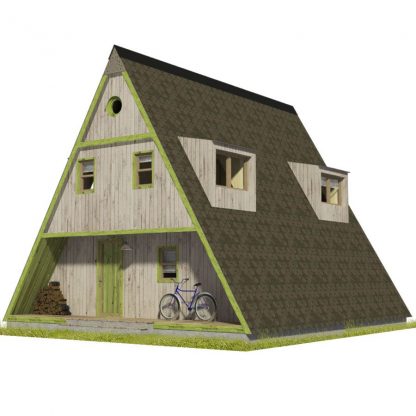 Planos de casa A-frame Evelyn - Imagen 9