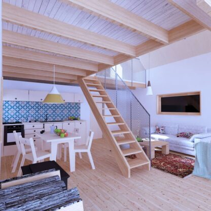 Planos de casa pequeña tipo barndominio - Imagen 6