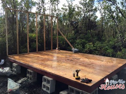 timber framed floor decking