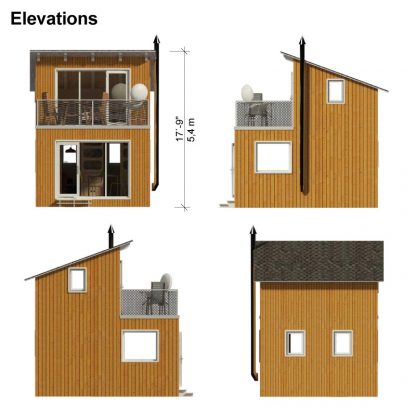 Planos de cabaña contemporánea Yvonne - Imagen 10