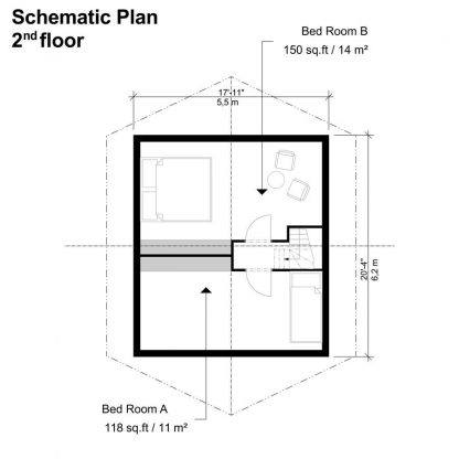 Planos de casa del granero de maíz Lucy - Imagen 5