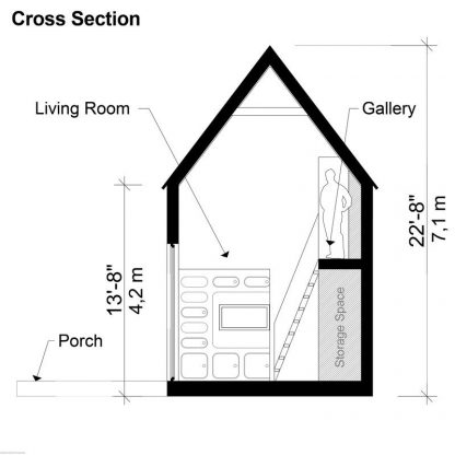 Planos de casa moderna de dos dormitorios Sandra - Imagen 14