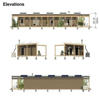 Planos de casa moderna de un solo piso Bernie - Imagen 3