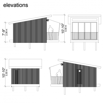 Planos de casa pequeña con tejado de cobertizo Louise - Imagen 7