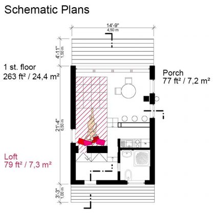 Planos de casa flotante Sharon - Imagen 2