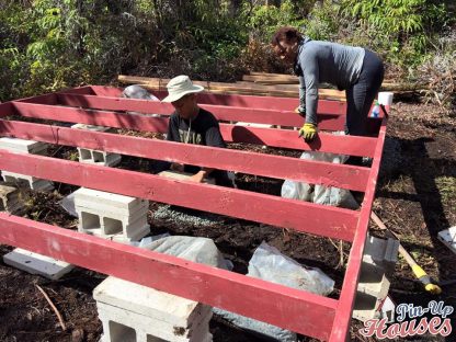 timber framework for foundations