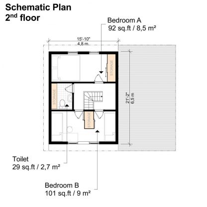 Planos de granero casa con gambrel tejado Oaklynn - Imagen 4