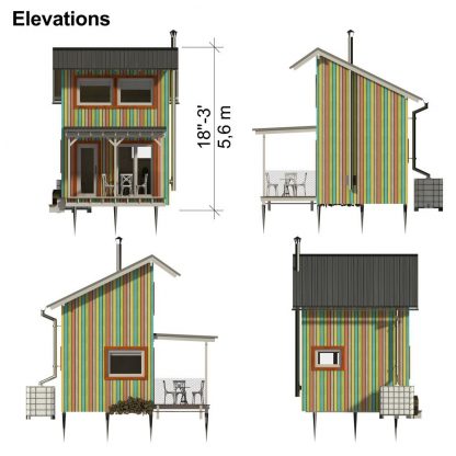 Planos de cobertizo y casa de huéspedes Joyce - Imagen 6