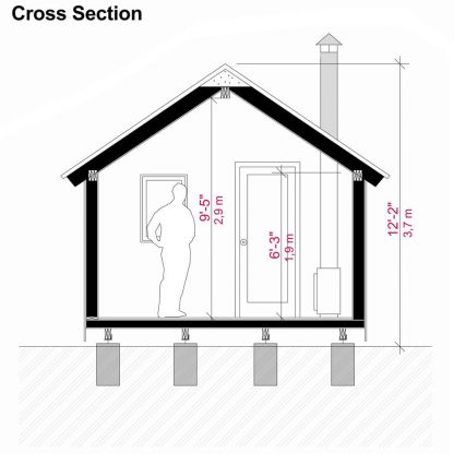 Planos de casa sencilla de un dormitorio Eliana - Imagen 8