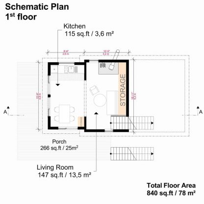 Planos de casa en pendiente Angel - Imagen 4