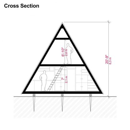 Planos de casa pequeña con estructura en A Valentina - Imagen 9