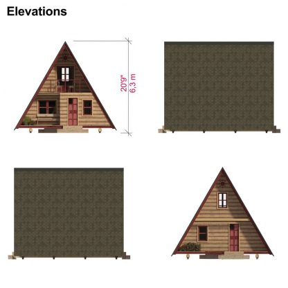 Planos de casa pequeña con estructura en A Valentina - Imagen 7