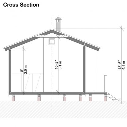 Planos de casa pequeña tipo bungalow Mila - Imagen 8