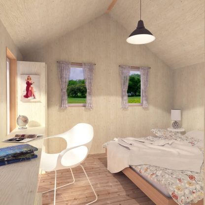 Planos de casa sencilla de un dormitorio Eliana - Imagen 4