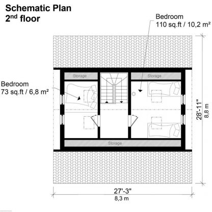 Planos de casa pequeña con porches Gloria - Imagen 6