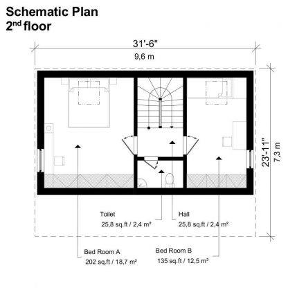 Planos de casa pequeña Brigitte - Imagen 4