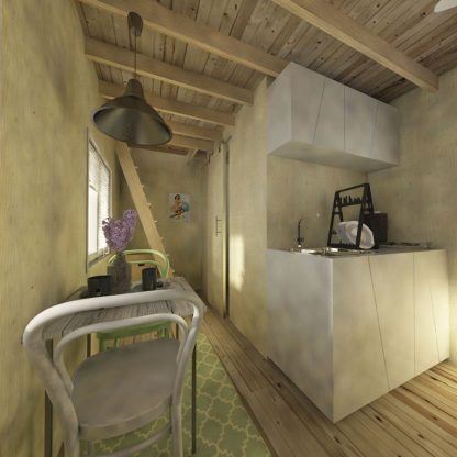 Planos de cabaña con loft dormitorio Mia - Imagen 8