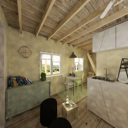 Planos de cabaña con loft dormitorio Mia - Imagen 7