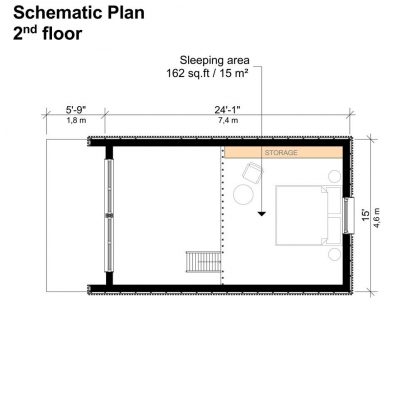 Planos de pequeña casa moderna Janet - Imagen 4