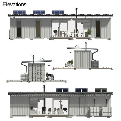 Planos de la casa contenedor de 40 pies - Imagen 6