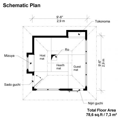 Planos de la casa de té japonesa - Imagen 3