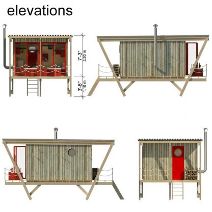 Planos de casa pequeña elevada Susan - Imagen 6