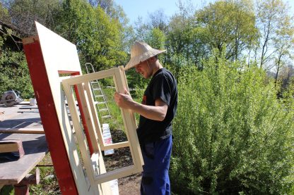 window for the DIY tiny house