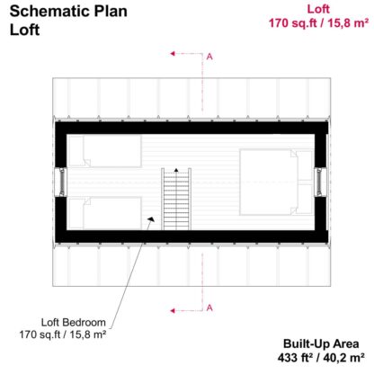 Planos de cabaña Weekender con estructura en forma de A - Imagen 3