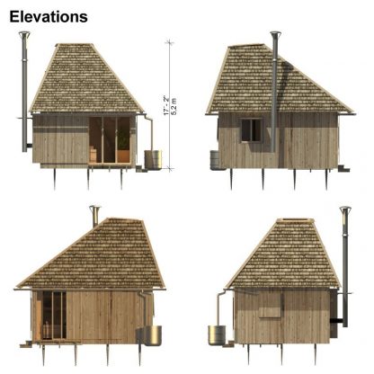 Planos de cabaña de madera Aiko - Imagen 7