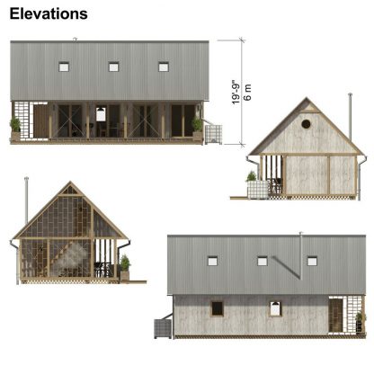 Planos de la casa con estructura de madera Jasmine - Imagen 9