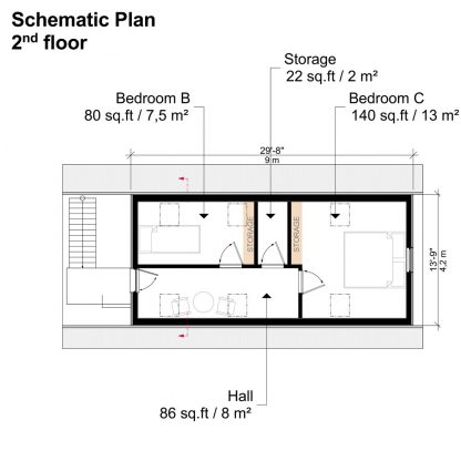 Planos de la casa con estructura de madera Jasmine - Imagen 6